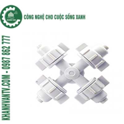 BÉC TƯỚI PHUN SƯƠNG 4 CỬA MÀU TRẮNG - 50 LÍT GIỜ