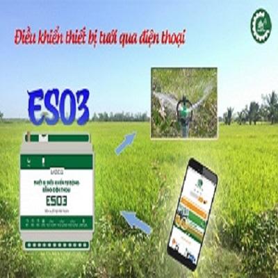 Thi công hệ thống tưới thông minh với thiết bị điều khiển tự động qua điện thoại ES03